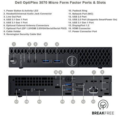 Dell OptiPlex 3070 Micro PC WiFi Bluetooth