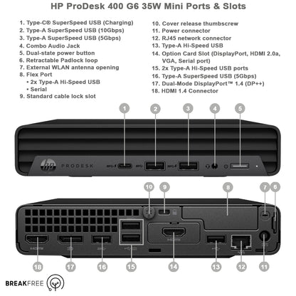 HP ProDesk 400 G6 Mini PC WiFi