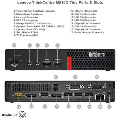 Lenovo ThinkCentre M910q Tiny Mini PC